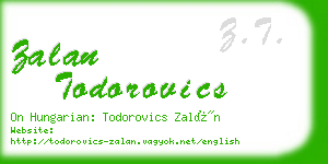 zalan todorovics business card